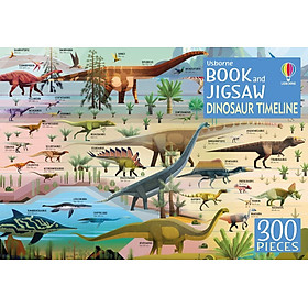 [Download Sách] Sách thiếu nhi tiếnh Anh: Dinosaur Timeline Book And Jigsaw