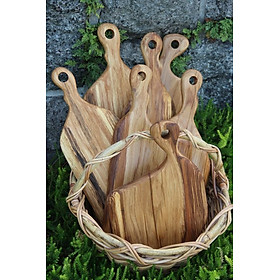 Mua Thớt gỗ decor nhà bếp có tay cầm  phụ kiện chụp ảnh - gỗ tự nhiên