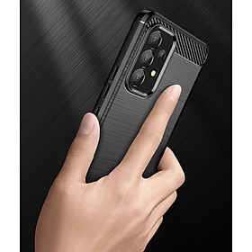 Ốp lưng chống sốc Vân Sợi Carbon cho Samsung Galaxy A73 - Hàng nhập khẩu