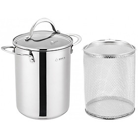 Nồi inox chiên ngâp dầu, kèm giỏ inox Arber AN-03VH Hàng chính hãng