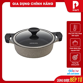 Mua Nồi đá Lock&Lock Stone 2 tay cầm LCA6242D 24cm