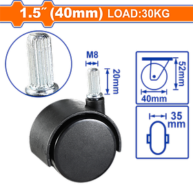 BÁNH XE ĐẨY HÀNG LOẠI CỐ ĐỊNH WJL6342 WADFOW - HÀNG CHÍNH HÃNG