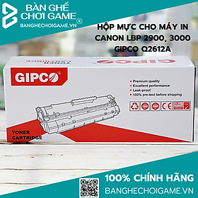 Hộp Mực Dùng Cho Máy In Canon LBP 2900, 3000 GIPCO Q2612A - Hàng Chính Hãng