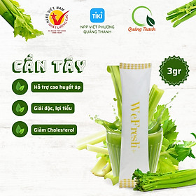 Gói mini 3g/gói- Bột Cần Tây WeFresh Quảng Thanh - Hỗ trợ giảm cân, thanh lọc cơ thể, giảm cholesterol, ổn định huyết áp