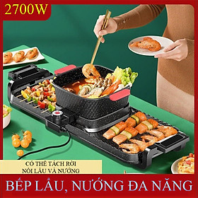 Mua Bếp lẩu Nướng Đa Năng 2 Trong 1 siêu Tiện Lợi  thiết kế hợp kim cao cấp  được tráng lớp chống dính siêu bền - K1304