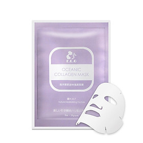Mặt nạ trẻ hoá da Collagen Tảo biển E.L.G (tím)- 5 miếng