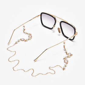 Dây kính chain glasses dây chuyền đeo cổ giữ kính chống rơi vỡ chuỗi đeo tai nghe airpod đeo mặt nạ khẩu trang mix hạt bi và đá ấn tượng