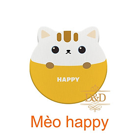 Mua Miếng lót ly - Tấm lót ly  cốc siêu hút nước bằng đất xốp Diatomite họa tiết  thông điệp dễ thương
