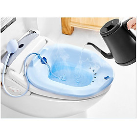 Chậu nhựa cứng kèm vòi xịt tiện lợi xông vùng kín cho bệnh nhân trĩ/ phụ khoa/ phụ nữ sau sinh CNM03