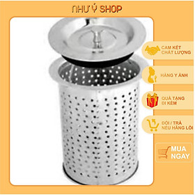 Mua Giỏ lọc rác bồn rửa chén có nắp cao cấp chất liệu inox 304 cao cấp  thiết kế nhỏ gọn ( Đồ gia dụng Như Ý )