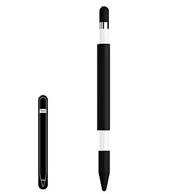 Ống silicon từ tính hít nam châm bảo vệ bút cảm ứng Apple Pencil-tặng kèm thanh kim loại để gắn bút vào iPad