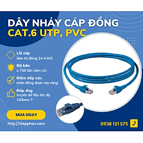 Dây cáp mạng CAT6 U/UTP PVC Xanh dương - Corning - Hàng nhập khẩu
