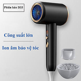 Máy Sấy Tóc Cao Cấp Bổ Sung Ion Dưỡng Ẩm Làm Mềm Mượt Tóc, Kiểu Dáng Sang Trọng Tinh Tế, Công Suất Lớn Phù Hợp Dùng Tại Nhà và Cho Hair Salon, Động Cơ Êm Ái, Chống Ồn – HÀNG CHÍNH HÃNG