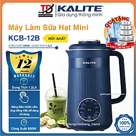 Mua Máy Làm Sữa Hạt Mini Kalite KCB12B  Lưỡi Dao 10 Cánh Công Suất 1000w - Dung Tích 1.2Lit  Hàng Chính Hãng