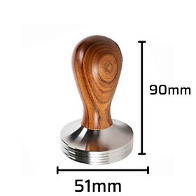 Mua Tamper nén cà phê 58mm cho máy pha cafe Espresso inox cao cấp bền bỉ chắc chắn kích thước 51 - 53 - 58mm