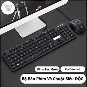 Mua Bộ Bàn Phím Và Chuột Siêu Xinh N518 Cao Cấp Có Đèn Led Sáng Chữ  Phím Bấm Siêu Chuẩn – Hàng nhập khẩu