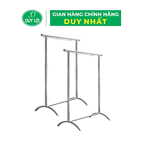 GIÁ PHƠI ĐỒ DUY LỢI 1 NHÁNH INOX (Qùa tặng 10 móc áo)