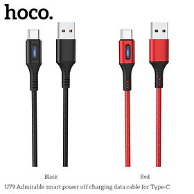 Mua Cáp sạc hoco u79 tự ngắt thông minh cho iphone type c micro - Hàng chính hãng