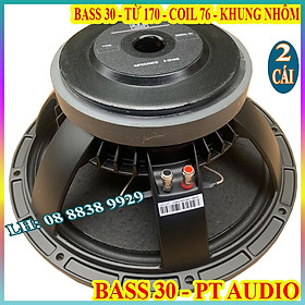 Hình ảnh CẶP LOA BASS 30 XƯƠNG NHÔM MART_IN TỪ 170 COIL 76 CAO CẤP - GIÁ 2 LOA