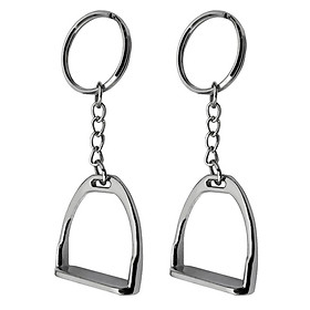 2pcs Key Chains Zinc Alloy Western Key Ring Equestrian Horse Theme Key Ring Tool for Hanging Ornament 8cm