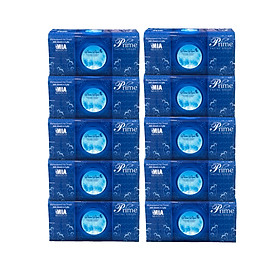 GIẤY ĂN GIẤY RÚT PRIME KHỔ (20X20)  - COMBO 10 GÓI MÀNG XANH