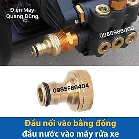 Mua Đầu nối vào bằng đồng - Đầu hút nước vào cho máy rửa xe áp lực cao  máy xịt rửa caocaoa
