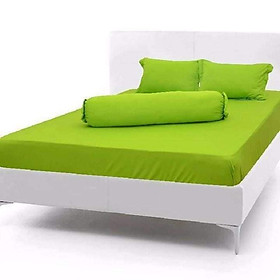 Bộ Ga Gối Vải Cotton Hàn Quốc 1 Màu