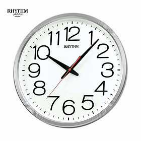 Đồng hồ treo tường Nhật Bản Rhythm CMG495CR19,Kích thước 36.0 x 4.4cm, 855g, Vỏ nhựa cao cấp, dùng PIN