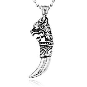 Stainless Steel Retro  Dragon   Charm Necklace Chain