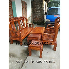 Mua Bộ bàn ghế phòng khách kiểu hồng tàu gỗ hương vân