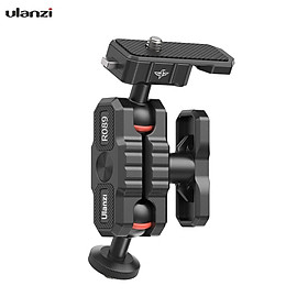 Ulanzi Articulating Friction Arm Field Monitor Mounting Bracket Double Ball Head 2KG Payload with 1/4-inch Cold Shoe