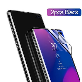 Bộ 2 Miếng dán màn hình Silicon cho Samsung Galaxy S10 Plus mỏng 0.15mm Hiêụ Baseus Screen Soft cảm ứng vân tay mượt chống chói bảo vệ mắt - Hàng nhập khẩu
