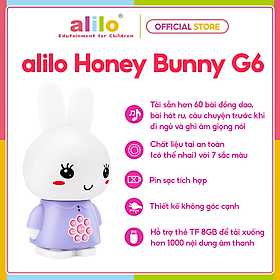 Đồ chơi âm nhạc giáo dục cho trẻ Alilo Honey Bunny G6 cho trẻ từ 0-4 tuổi, hỗ trợ học tiếng anh sớm - Hàng chính hãng - Máy phát nhạc, kể chuyện cho bé, trợ lý giấc ngủ giúp bé ngủ ngon