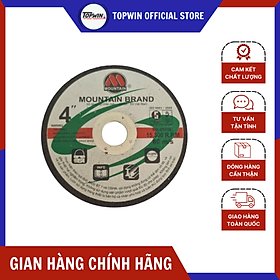 (1 Viên) Đá Cắt Sắt Núi 09 (MOUTAIN) 100x2x16mm Cắt Sắc Bén, Bền Bỉ, Ít Hao Mòn Và Độ Chính Xác Hoàn Hảo | TOPWIN Official Store