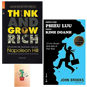 Combo 13 Nguyên Tắc Nghĩ Giàu Làm Giàu - Think And Grow Rich và Những Cuộc Phiêu Lưu Trong Kinh Doanh ( Tặng Kèm Sổ Tay )