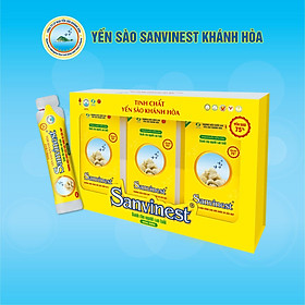 Hộp quà tặng Tinh chất Yến sào Khánh Hòa Sanvinest KHÔNG ĐƯỜNG dành cho