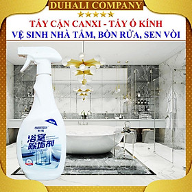 Tẩy Cặn Canxi Vách Kính - lau chùi và vệ sinh phòng tắm - thuốc Tẩy Cặn Canxi, gột rửa Nhà Tắm, Vòi Sen, gạch rất mạnh -