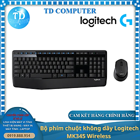 Bộ phím chuột không dây Logitech MK345 - Hàng chính hãng DigiWorld phân phối