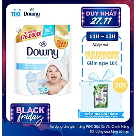 Nước Xả Vải Downy Mềm Mại Tinh Khiết (3.5L/ Túi)