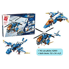 Đồ chơi - Bộ đồ chơi xếp hình mô hình máy bay chúa tể bầu trời 42103 - QMAN