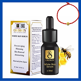 Serum Dưỡng Ẩm Cho Da Khô Oriskin White Skin Serum, Dưỡng Trắng Da Mờ Thâm Nám Mini 10ml, Tặng Kèm Vòng Tay May Mắn