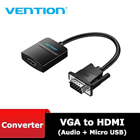 Mua Cáp chuyển VGA to HDMI Vention  hỗ trợ nguồn và audio ACNBB - BEN Hàng chính hãng