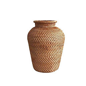 Bình hoa mây ECOHUB, bình hoa khô phòng khách,phòng ngủ, hoa trang trí (Rattan Flower Basket)