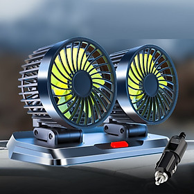Mua QUẠT ĐÔI Ô TÔ CỔNG TẨU 12V XOAY 360 ĐỘ