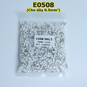 Mua Combo 1000 đầu cos pin tròn lõi đồng cos kim rỗng sử dụng với kìm HSC8