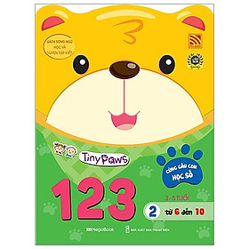 Sách Tiny Paws - Cùng Gấu Con Học Số 123 - Từ 6 Đến 10