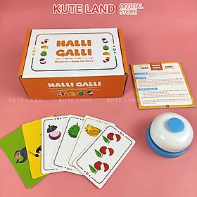 Bộ Board Game bài hoa quả Halli Galli Việt Hóa vui nhộn hộp cứng giải trí