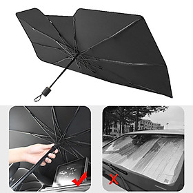 Car Windshield Sun Shade Umbrella Collapsible , Foldable Car Sunshade for Car Front Window /Auto Windshield Covers, Fit Most Vehicle