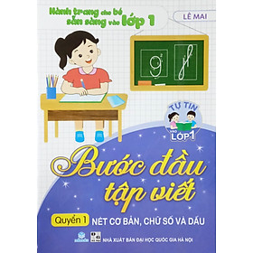 Bước đầu tập viết - quyển 1 nét cơ bản , chữ số và dấu - Nhà Sách VNBook