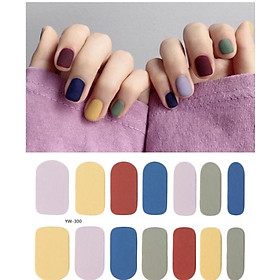 Set dán móng tay nails dán nghệ thuật nhiều màu - có ngay bộ móng đẹp trong 5 phút (Nail wraps / Nail stickers) CAM04